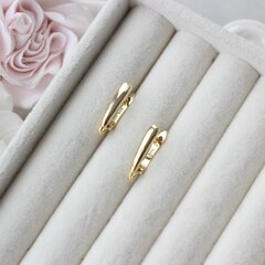 УЦЕНКА!!! Швензы 17*3 мм с английским замком, позолота, У105