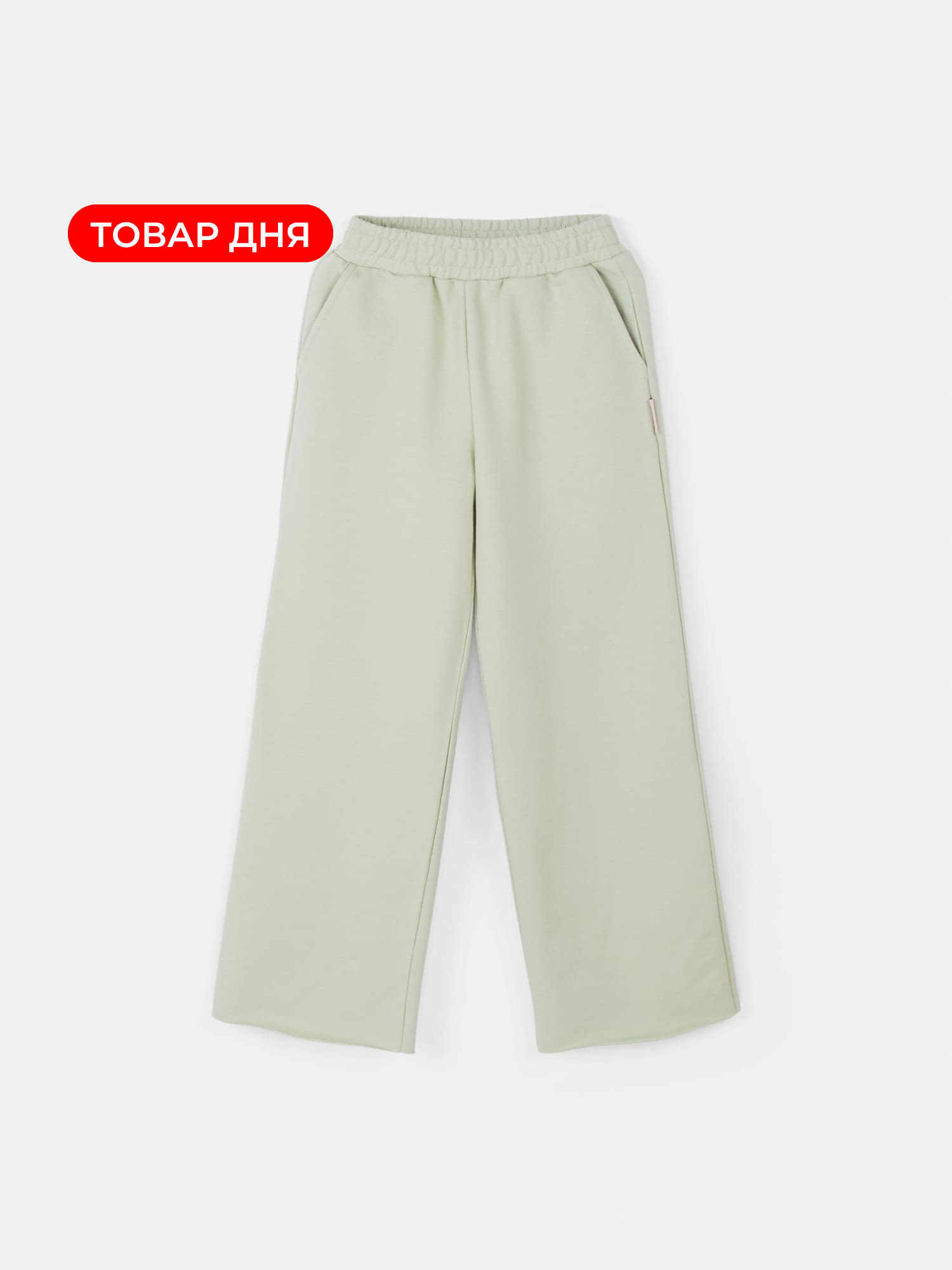 Брюки палаццо облегченные Шалфей 7 1599₽