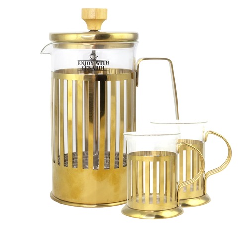 Френч-пресс 1000 мл и 2 стакана 200 мл Lenardi