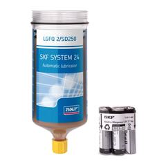 Заправочный картридж с высокотемпературной пищевой смазкой LGFQ 2/SD250 SKF 250 мл (с батарейкой) &nbsp;