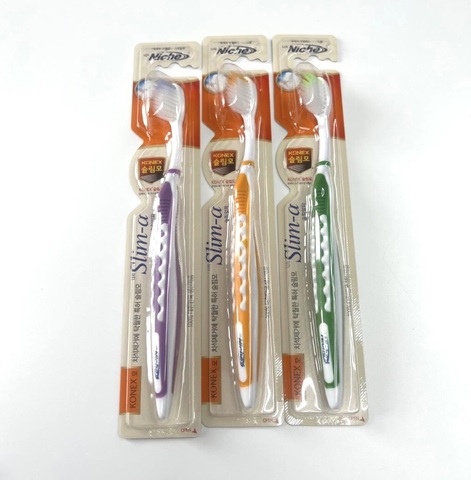 Niche “Alpha slim” Зубная щетка мягкая с двухуровневыми щетинками, Корея