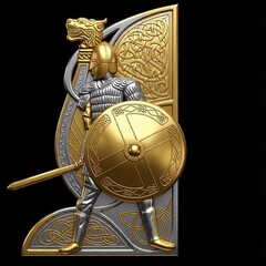 Силиконовые молды Воин малый левый и правый. Набор 2 шт