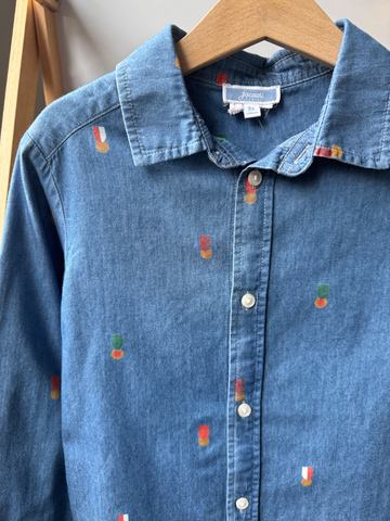 Хлопковая рубашка Jacadi, 128