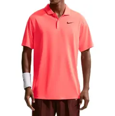 Теннисное поло Nike Court Dri-Fit Solid - hot lava/black