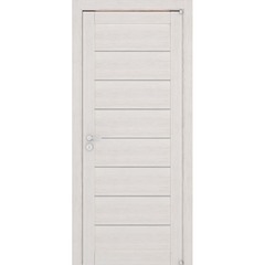 Купить Межкомнатная дверь экошпон Uberture 2125 капучино велюр остеклённая