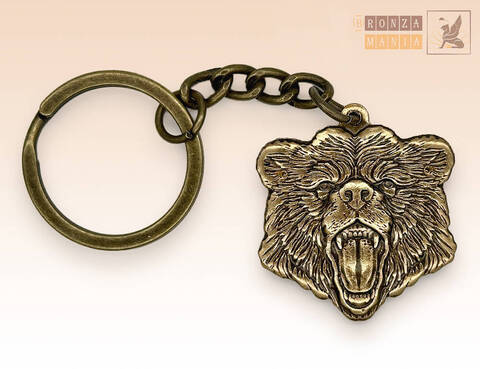 брелок Голова Медведя