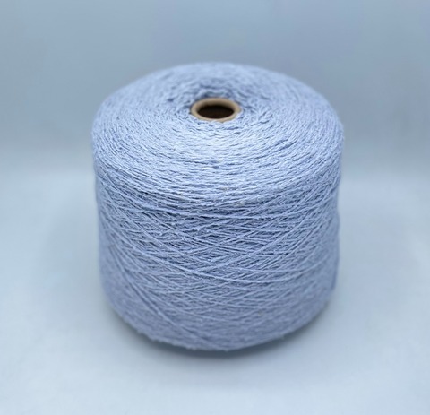 Бобинная пряжа (пр.Италия), art.Seta bourette ,2/700 350м/100гр.100%Буретный шелк, цвет-Небесно-голубой , арт-32192