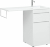 Aquanet 239299 Тумба c раковиной Токио 110 R напольная 1 ящик, б/к цвет белый глянец (239299)