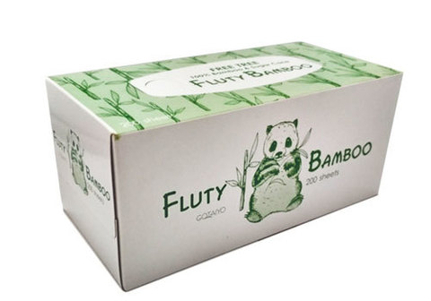 Двухслойные бумажные салфетки "Fluty", белая упаковка, 200шт