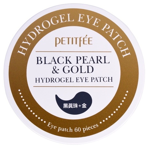 Petitfee Black Pearl & Gold гидрогелевые патчи для глаз 60 штук