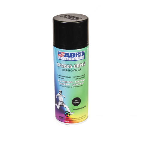 ABRO Краска-спрей Черный матовый 400мл