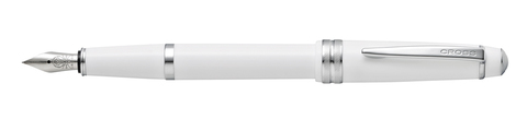 Ручка перьевая Cross Bailey, Light White Chrome, XF (AT0746-2XS)