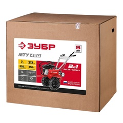 ЗУБР 7 л.с., усиленный мотоблок с понижающей передачей (МТУ-450)