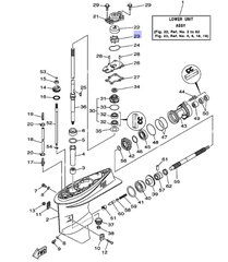 Крыльчатка помпы охлаждения Yamaha 63V443520100