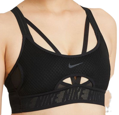 Бюстгальтер спортивный Nike Indy UltraBreathe Bra W - black/black/black/dark smoke grey