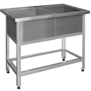 Ванна моечная Finist ВМЛ-2(1200х600х850) 1 отверстие для смесителя