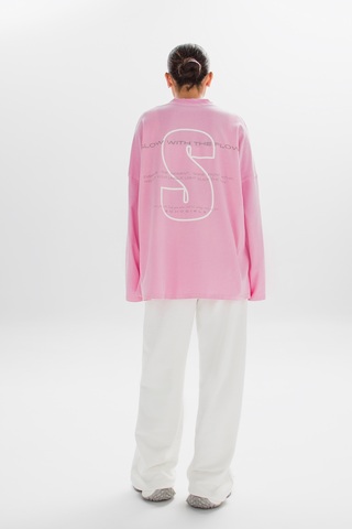 Свитшот GLOW FOR FLOW PINK