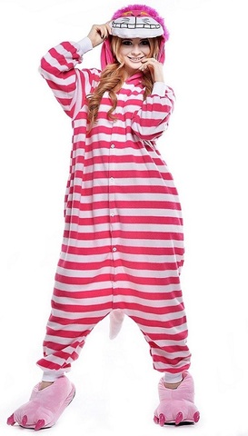 Алиса в стране чудес пижама кигуруми для взрослых Чеширский Кот