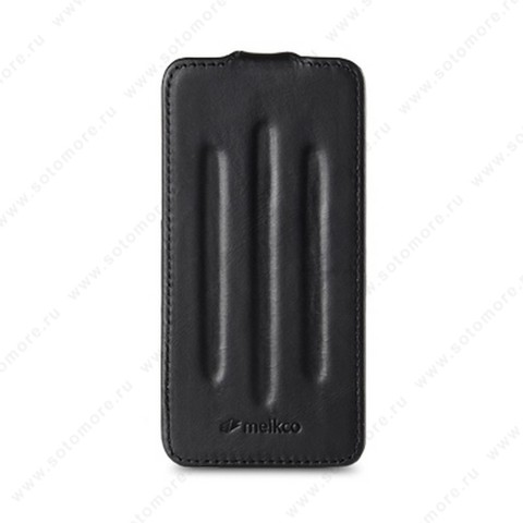Чехол-флип Melkco для iPhone SE/ 5s/ 5C/ 5 Leather Case Craft Limited Edition Prime Verti (Black Wax Leather)