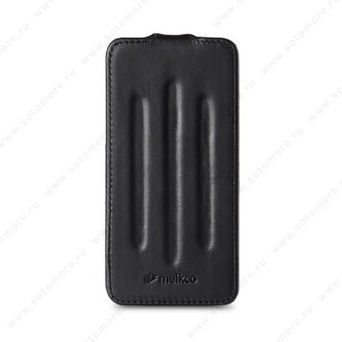 Чехол-флип Melkco для iPhone SE/ 5s/ 5C/ 5 Leather Case Craft Limited Edition Prime Verti (Black Wax Leather)