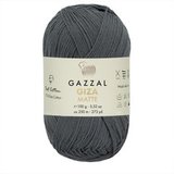 Пряжа Gazzal Giza Matte 5555 темно-серый