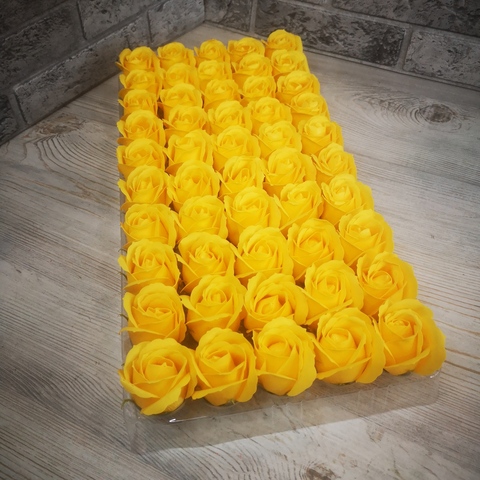Мыльная роза Медово-желтая 6см. 1шт.