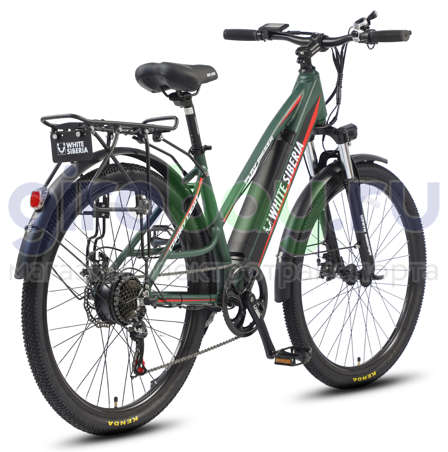 Электровелосипед WHITE SIBERIA CAMRY LIGHT 36V/11A 500W Elka Green ...