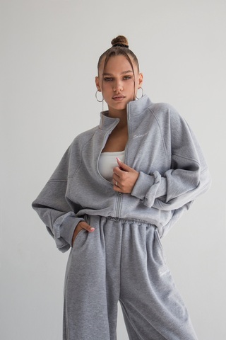 Толстовка на молнии DARK MELANGE ONESIZE