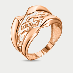 Кольцо женское из розового золота 585 пробы без вставки (арт. 10-10000-2276)