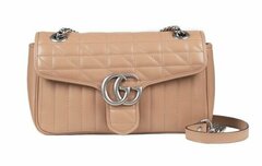 Сумка на плечо Gucci GG Marmont маленького размера розовый