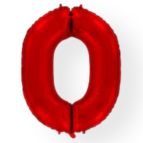 Цифра «0» красная
