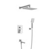 Cezares SLIDER-VDSET-01 SLIDER-VDSET-01 Душевой комплект встраиваемый с изливом (смеситель, верхний душ, ручной душ со шлангом, излив, штуцер с держателем), хром
