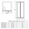 Дверь душевая в нишу складная 90х185 см Ideal Standard Tipica T2504YB