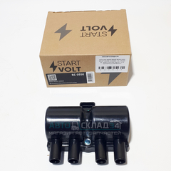 КАТУШКА ЗАЖИГАНИЯ NEXIA N150 SOHC, LANOS, CHANCE 1,5, CRUZE D3, AVEO S1/D1/D3, MATIZ 1,0 (3 КОНТАКТА) СТАРТВОЛЬТ
