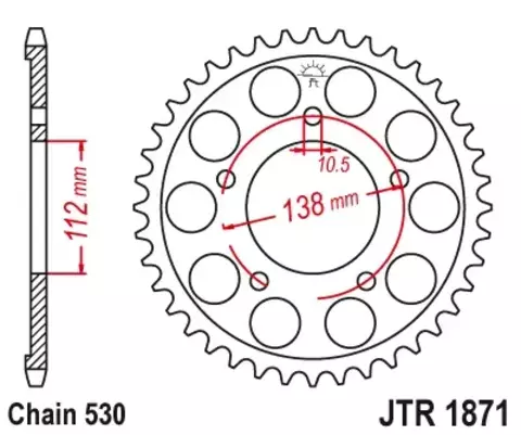 Звезда ведомая JTR1871 48ZBK