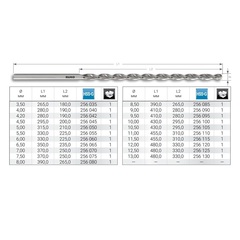 Сверло по металлу ц/x 12,0x295/205мм DIN1869 h8 15xD HSS-G 130гр TL3000 Ruko 254120