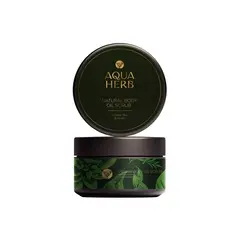 AQUAHERB Натуральный увлажняющий скраб для тела на комплексе натуральных масел Карельский Чай и Ваниль
