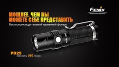 Карманный фонарик Fenix PD25 Черный