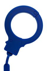 Синие силиконовые наручники 