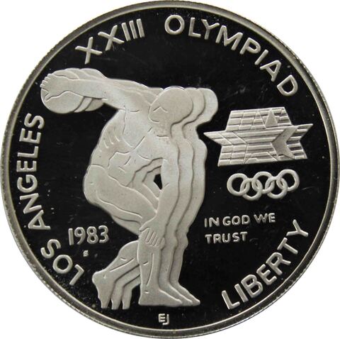 1 доллар. XXIII летние Олимпийские Игры 1984 в Лос-Анджелесе. (S) Серебро. 1983 год. PROOF
