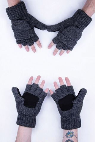 Картинка варежки Skully Wear MT-299 MT-299_dark grey - 10