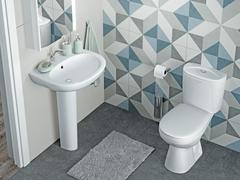 Унитаз-компакт Анимо 1WH302137 с диагональным выпуском