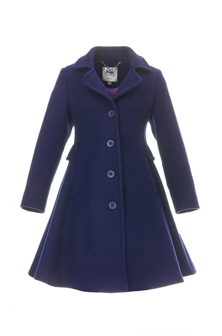 Пальто без утеплителя Silver Spoon темно-синее