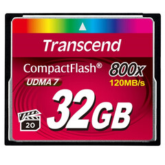 Карта памяти Transcend CompactFlash 800 32Gb UDMA7, TS32GCF800