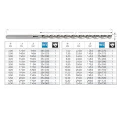 Сверло по металлу ц/x 12,0x295/205мм DIN1869 h8 15xD HSS-G 130гр TL3000 Ruko 254120
