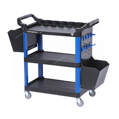 NORDBERG (T3B) Тележка инструментальная, 3 пластиковые полки, синяя