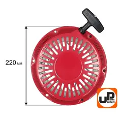 Стартер ручной UNITED PARTS для 188/190/192F, GX390, плоские метал. собачки (90-0495)