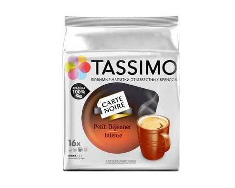 Кофе в капсулах Carte Noire Petit-Dejeuner Intense, 16 капсул для кофемашин Tassimo