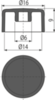 Заглушка болтов для композитных решеток (8 штук), арт. AVZ-P014K AlcaPlast