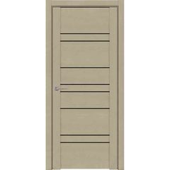 Купить Межкомнатная дверь экошпон Soft Touch 30032 софт кремовый остеклённая